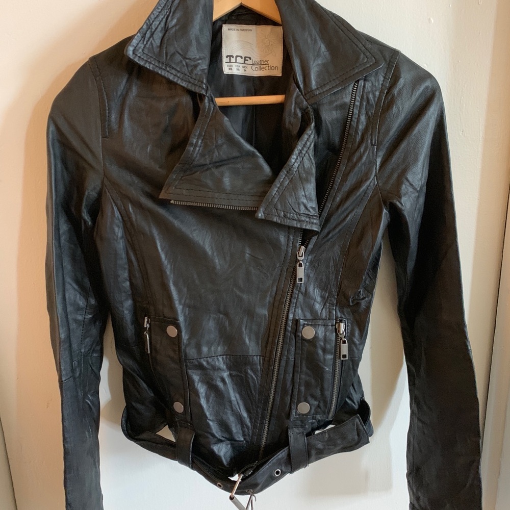 TRF ZARA LEATHER MOTO JACKET